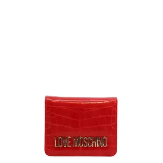 Portfele - Portfel marki Love Moschino model JC5625PP1FLF0 kolor Czerwony. Akcesoria Damskie. Sezon: Jesień/Zima - grafika 1