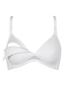 Biustonosze ciążowe - Naturana Biustonosz w kolorze białym do karmienia - miniaturka - grafika 1