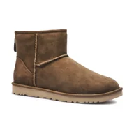 Buty zimowe męskie - UGG Skórzane śniegowce M CLASSIC MINI - miniaturka - grafika 1