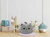 Maskotki i pluszaki - MIĘKKI OKRĄGŁY KOTEK PODUSZKA MASKOTKA PLUSZAK DLA DZIECI ROZMIAR S 25cm - miniaturka - grafika 1