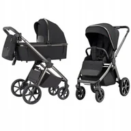 Wózki dziecięce - Wózek dziecięcy 2w1 CARRELLO Omega CRL-6530/1 Absolute Black - miniaturka - grafika 1