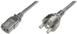 Assmann Kabel zasilający Kabel połączeniowy zasilający Typ Schuko prosty/IEC C13 (AK-440110-012-S) - Kable komputerowe i do monitorów - miniaturka - grafika 1
