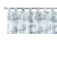 Zasłony - Dekoria Lambrekin na szelkach tło ecru niebieskie postacie 390 × 40 cm Avinon 1358-132-66 - miniaturka - grafika 1