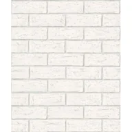 Tapety - Tapeta winylowa na flizelinie cegła biała 96544 - miniaturka - grafika 1