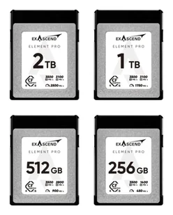Exascend Element Pro 256 GB CFexpress typ B 3D TLC NAND EXPC4SB256GB - Karty pamięci - miniaturka - grafika 1
