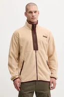 Bluzy męskie - Columbia bluza polarowa Backbowl II Full Zip Fleece kolor beżowy gładka 2090851 - miniaturka - grafika 1