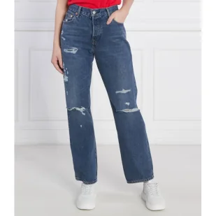 Levi's Jeansy INDIGO DESTRUCTE | Regular Fit - Spodnie damskie - miniaturka - grafika 1