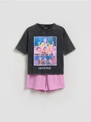 Moda i Uroda OUTLET - Reserved - Piżama Kpop Demon Hunters™ - czarny - miniaturka - grafika 1