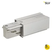 Lampy sufitowe - Spotline EUTRAC łącznik 1, uziem. lewe, srebrnoszary 145514 - miniaturka - grafika 1