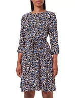 Sukienki - Vila Damska krótka sukienka, rękaw 3/4, Lapis Blue/Aop: apa, 38 - miniaturka - grafika 1