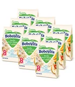 Kaszki dla dzieci - BoboVita Kaszka mleczno-zbożowa 4 owoce po 8 miesiącu ZESTAW 9x230g - miniaturka - grafika 1