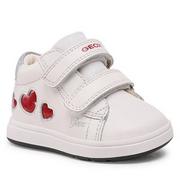 Półbuty damskie - Półbuty Geox - B Biglia Girl B354CA085KCC0050 White/Red - miniaturka - grafika 1