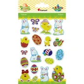 Zabawki kreatywne - NAKLEJKI WYPUKłE WIELKANOC 20SZT - - miniaturka - grafika 1