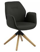 Krzesła - D2.Design Krzesło obrotowe Aura dark grey auto re turn 218602 - miniaturka - grafika 1