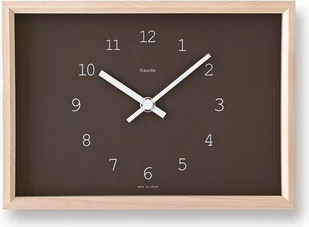 Zegar stołowy Kaede brązowy - Zegary - miniaturka - grafika 1