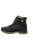 Buty trekkingowe męskie - Jack Wolfskin Męskie Buty Trekkingowe 1995 Series Texapore Mid M, Black Burly Yellow Xt, 41 Eu - miniaturka - grafika 1