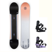 Deski snowboardowe - Zestaw Snowboard Ride Compact 142 cm + wiązania CL-4 - miniaturka - grafika 1
