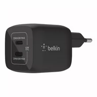 Ładowarki do telefonów - BELKIN WALL CHARGER 45W PD PPS DUAL USB-C GAN BLK - miniaturka - grafika 1