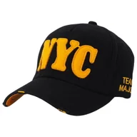 Czapki męskie - Czapka Z Daszkiem Nyc Czarna - miniaturka - grafika 1