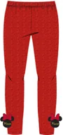 Spodnie i spodenki dla dziewczynek - Legginsy dziewczęce błyszczące Myszka Minnie Czerwone - miniaturka - grafika 1