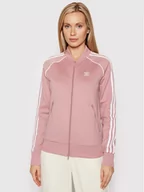 Bluzy damskie - Adidas Bluza HE956 Primeblue SST Track Różowy Regular Fit - miniaturka - grafika 1