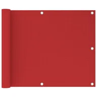 Markizy - vidaXL Lumarko Parawan balkonowy, czerwony, 75x300 cm, HDPE! 311004 - miniaturka - grafika 1