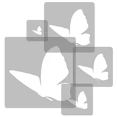 Szablony malarskie - nakleo szablon malarski wielokrotny dla dzieci (5 szt.) // MOTYLKI #1 SZA-DZI-014 - miniaturka - grafika 1