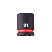 Klucze i nasadki - Milwaukee nasadka udarowa 21 mm 1/2" 6-kątna Shockwave krótka metryczna 4932480315 - miniaturka - grafika 1