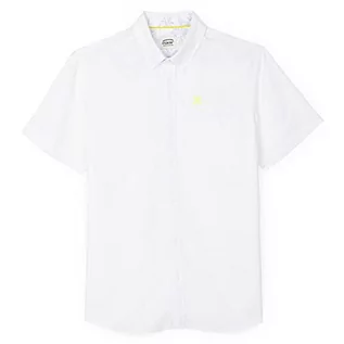 Koszule męskie - Oxbow Męska koszula N1commi biały S OXV917087_XBLAN - grafika 1