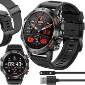 Smartwatch - ZEGAREK SMARTWATCH MĘSKI ROZMOWY MENU PL 360x360 DUŻA BATERIA ZESTAW PASKÓW - miniaturka - grafika 1