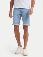 Spodenki męskie - Petrol Industries Szorty jeansowe M-ROS-SHO001 Niebieski Slim Fit - miniaturka - grafika 1