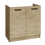 Szafki kuchenne - Szafka kuchenna stojąca Puno 80 cm kolor dąb cremona - miniaturka - grafika 1