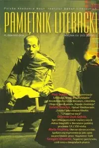 Pamiętnik literacki 1/2013 - Czasopisma - miniaturka - grafika 1