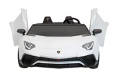 Pojazdy elektryczne dla dzieci - Pojazd Lamborghini Aventador Sv Biały - miniaturka - grafika 1