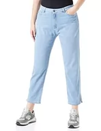Spodnie damskie - Love Moschino Spodnie damskie na co dzień, Jasnoniebieski dżins, 31W - miniaturka - grafika 1