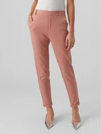 Spodnie damskie - Vero Moda Chinosy Maya 10225280 Różowy Regular Fit - miniaturka - grafika 1