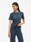 Koszulki i topy damskie - Vila Koszulka "Vilipsa" w kolorze granatowym - miniaturka - grafika 1