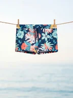 Skarpetki dla dzieci - Reserved - Szorty kąpielowe z nadrukiem - granatowy - miniaturka - grafika 1