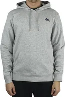 Bluzy męskie - Kappa Kappa Vend Hooded 707390-15-4101M szary XXL - miniaturka - grafika 1