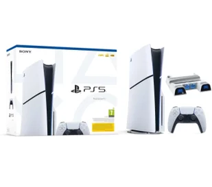 Sony PlayStation 5 Slim D Chassis PS5 1TB z napędem + Wielofunkcyjna podstawka Yaxo Arctic Breeze - Konsole Playstation - miniaturka - grafika 1