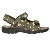 Sandały męskie - Sandały Męskie Na Rzepy Gafin Camouflage Moro Wygodne Letnie Skórzane Modne Stylowe Zielone Na Lato Letnie 37 - miniaturka - grafika 1