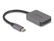 Czytniki kart pamięci - DeLOCK Czytnik kart USB Type-C w aluminiowej obudowie na karty pamięci SD lub Micro SD - miniaturka - grafika 1