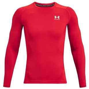 Męska koszulka Under Armour HG Armour Comp LS Rozmiar: M / Kolor: czerwony - Koszulki sportowe męskie - miniaturka - grafika 1