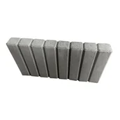 Ogrodzenia - Obrzeża palisadowe kwadrat 48 x 25 x 6 cm szare MAJA - miniaturka - grafika 1