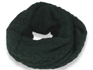 Apaszki i szaliki damskie - Ciepły komin włoska produkcja zielony - miniaturka - grafika 1