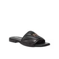 Sandały damskie - Pinko Molly Ciabatta Trapuntat, Sandały Damskie, Z99 Czarny Limuzyna, 35 EU Szerokie - miniaturka - grafika 1