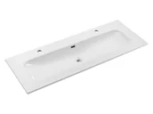 Umywalki - Umywalka meblowa Comad Fly 120x46 cm prostokątna biały połysk - miniaturka - grafika 1