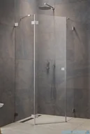 Kabiny prysznicowe - Radaway Essenza Ptj Brushed Nickel kabina pięciokątna 90x100cm lewa szczotkowany nikiel 1385010-91-01L/1385056-01-01 - miniaturka - grafika 1