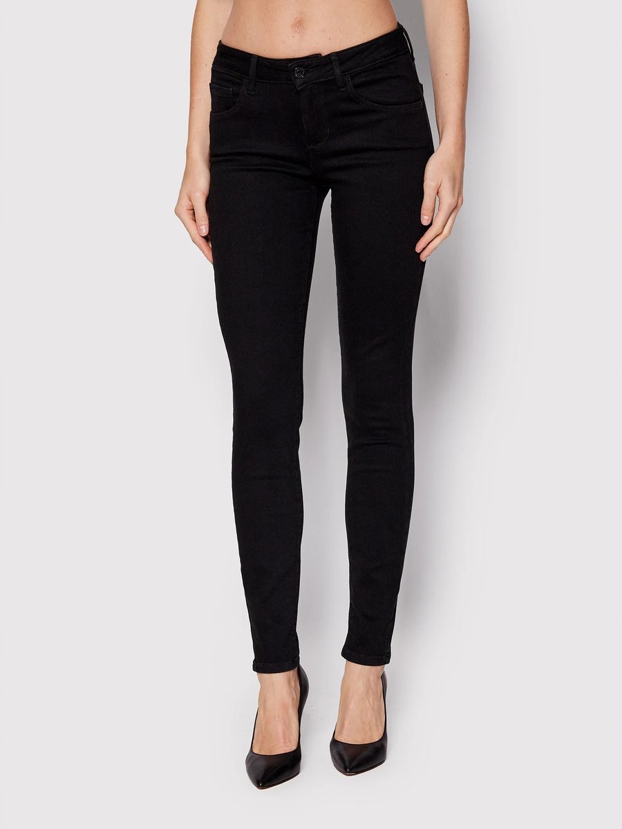 Jeansy damskie Guess W2YA99 D4PZ1 CBL1 czarny - Pants: 26/32