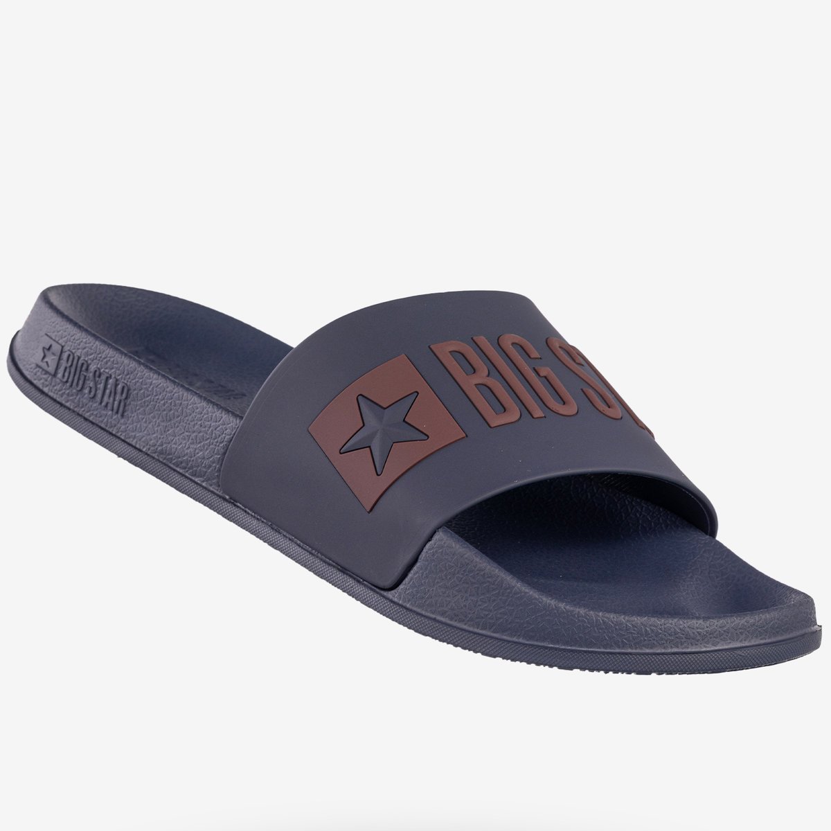 Klapki Męskie BIG STAR Buty Klasyczne Sportowe Granatowe SS174361 45 Granatowy